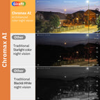 ChromaxAI 2K Window Security Camera | Smart Color Night Vision + Person Detection | Dual-Band WiFi Connectivity | 24/7 All-Day Protection